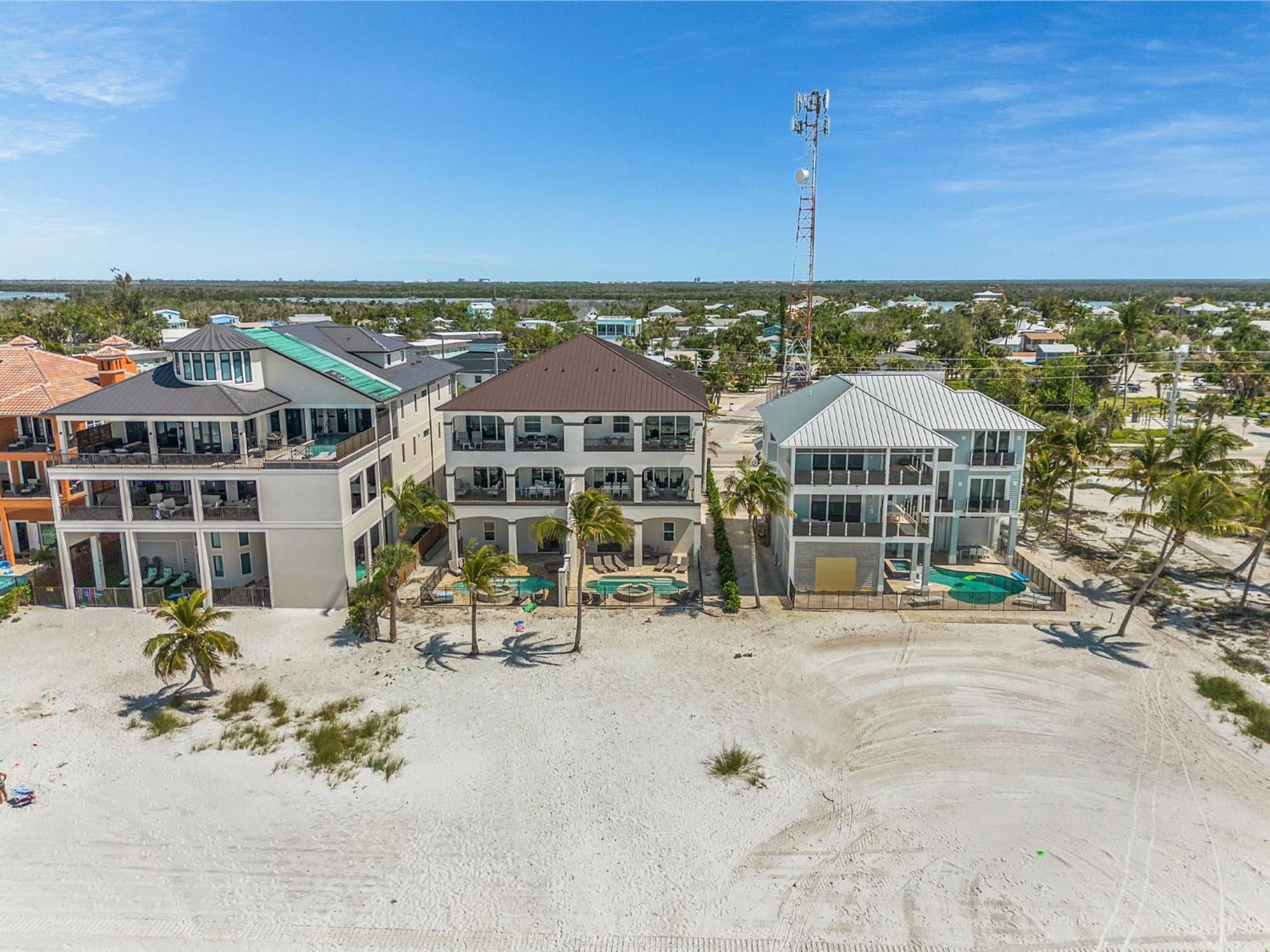 Gulf-Front 10Br Estate: Private Pools, Spas, Views Villa Fort Myers Beach Luaran gambar